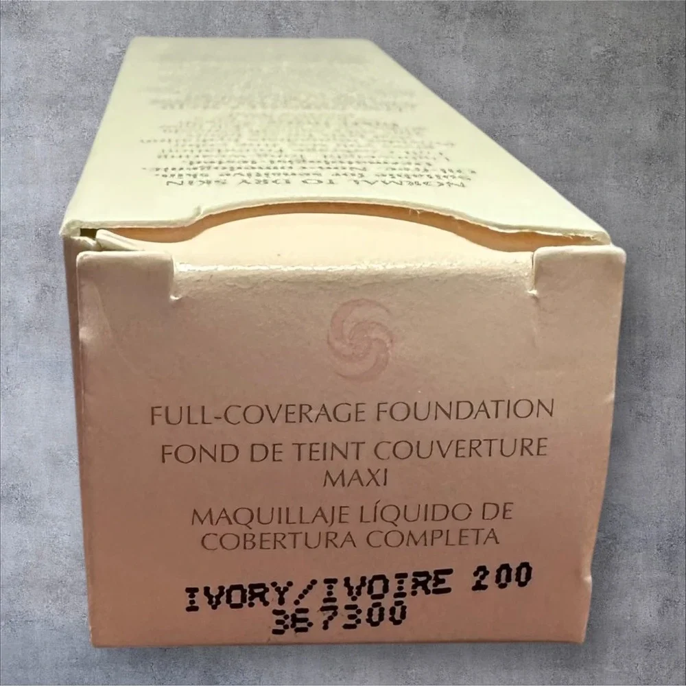 Mary Kay Full-Coverage Foundation Normal Dry Ivory 200 367300 1oz‎ New Pink Cap
